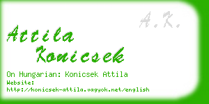 attila konicsek business card